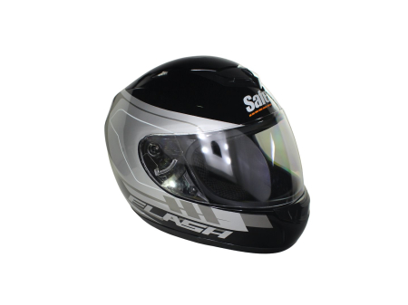 Casca moto integrala adulti, Safebet HF-123 Q245-S, culoare negru/argintiu, marime L [3]