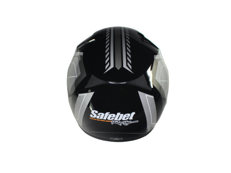 Casca moto integrala adulti, Safebet HF-123 Q245-S, culoare negru/argintiu, marime XL [2]