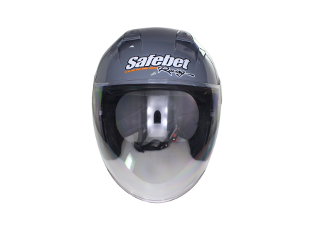 Casca moto semi-integrala cu ochelari adulti, Safebet HF-227, culoare argintiu, marime L [5]