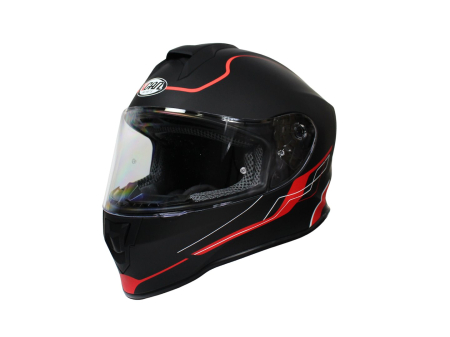 Echipamente - Casca moto,integrala,copii VCAN H151,negru rosu,marime YM 49-50 JUNIOR