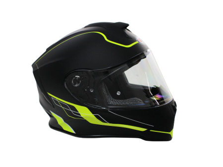 Casca moto,integrala,copii VCAN H151,negru/verde mat,marime YL 51-52 JUNIOR [3]