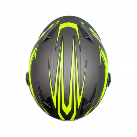 Casca moto integrala copii, XTR506, culoare negru/verde lime, marime YM [8]