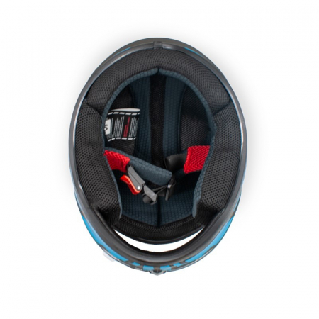 Casca moto integrala copii, XTR506, culoare negru/albastru, marime YS [8]