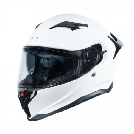 Echipament Strada - Casca moto integrala cu ochelari, Origine Force Solid, marime M, culaore alb lucios, ECE22.06