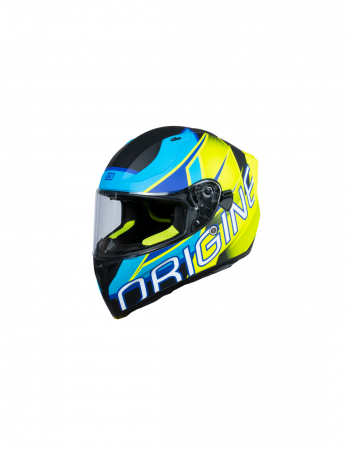 Casti - Casca moto integrala cu ochelari, Origine Strada Competition Medium, culoare albastru/negru mat, marime XL