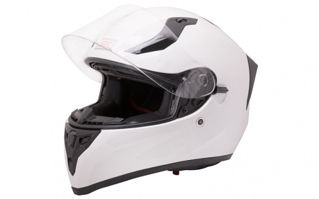 Casti - Casca moto integrala, cu ochelari, Origine Strada Solid, culoare alb, marime M 57-58cm