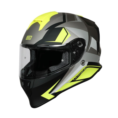 Echipamente - Casca moto integrala, Origine Dinamo Faster, culoare negru/galben mat, marime XS