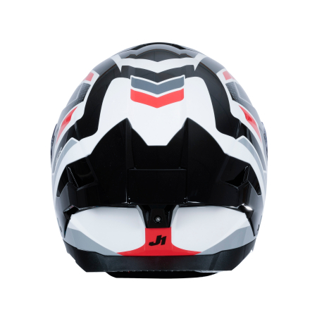 Casca moto integrala JUST1 J-STR UNION,rosu/alb lucios,marime XL [4]