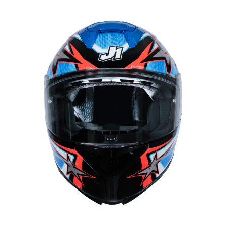 Casca moto integrala JUST1 J-STR ASTRO, rosu/negru/albastru,marime XL [2]