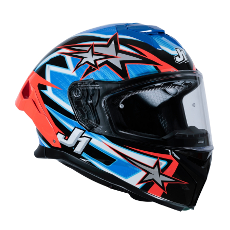 Casca moto integrala JUST1 J-STR ASTRO, rosu/negru/albastru,marime XL [1]