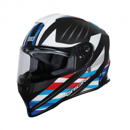 Casti - Casca moto integrala, Origine Dinamo Foolish, culoare negru/alb mat, marime L