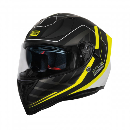 Echipamente - Casca moto integrala cu ochelari, Origine Strada Linestyle, culoare negru/galben mat, marime XL
