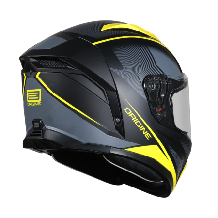 Casca moto integrala, Origine Pista Elementary, culoare galben/negru mat, marime S [3]