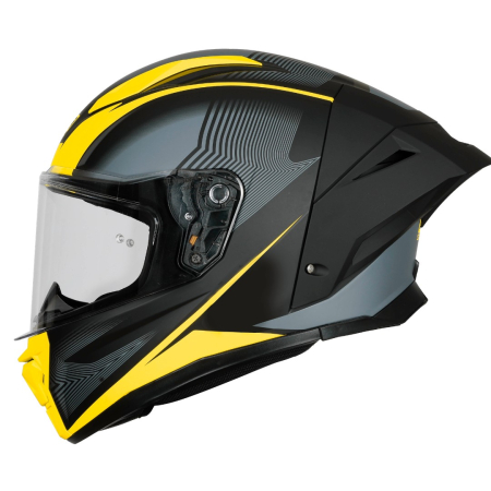 Casca moto integrala, Origine Pista Elementary, culoare galben/negru mat, marime L [2]