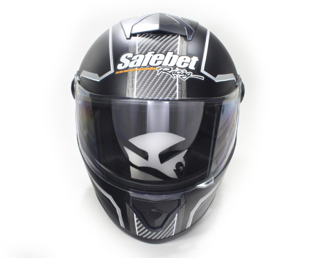 Casca moto integrala pentru adulti, Safebet HF-122 Q217, culoare negru/alb, marime 2XL [1]