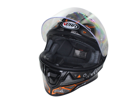 Casca moto integrala  VCAN H128 negru/WAR MACHINE,lucios,marime L [2]