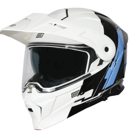 Casti - Casca moto Origine Adventure Cyborg rabatabila cu ochelari, culoare alb/negru, marime M