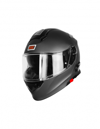 Echipament Strada - Casca moto Origine Delta BT Solid rabatabila cu ochelari, Bluetooth incorporat, culoare titaniu mat, marime M
