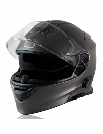 Casca moto Origine Delta BT Solid rabatabila cu ochelari, Bluetooth incorporat, culoare titaniu mat, marime M [1]
