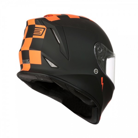 Casca moto Origine Dinamo Contest, culoare portocaliu/negru mat, marime M [1]