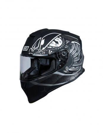 Echipament Strada - Casca moto Origine Dinamo Fighter, culoare fluo titaniu/negru mat, marime L