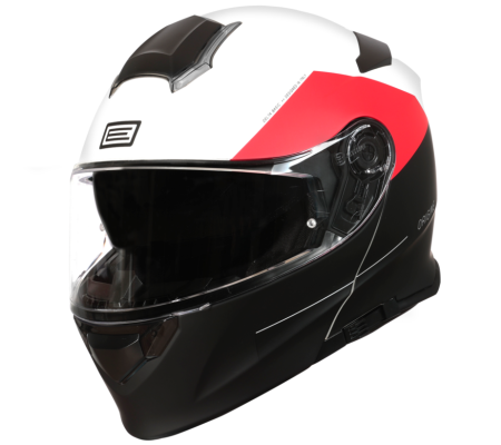 Casti - Casca moto rabatabila, cu ochelari, Origine Basic Virgin, culoare rosu/negru mat, marime S 55-56 cm