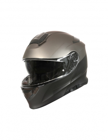 Echipamente - Casca moto rabatabila cu ochelari Origine Delta Basic Virgin, culoare negru/titaniu, marime L