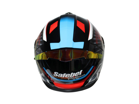 Casca moto rabatabila cu ochelari Safebet HF-130 Z62-R, Culoare Negru/Rosu, Marime XXL [6]