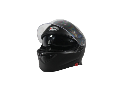 Casca moto rabatabila cu ocherari, VCAN H271, marime XL, culoare neagru [6]