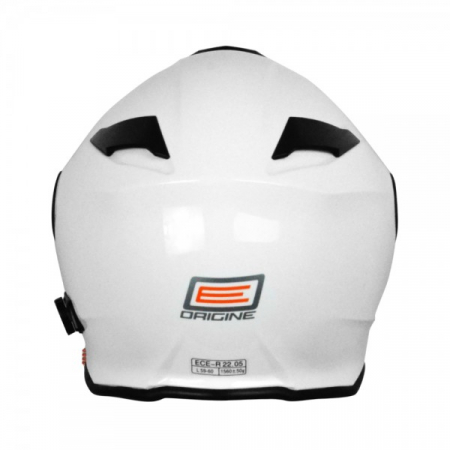 Casca moto rabatabila, Origine DELTA SOLID, sistem bluetooth integrat, culoare alb lucios, marime M [4]
