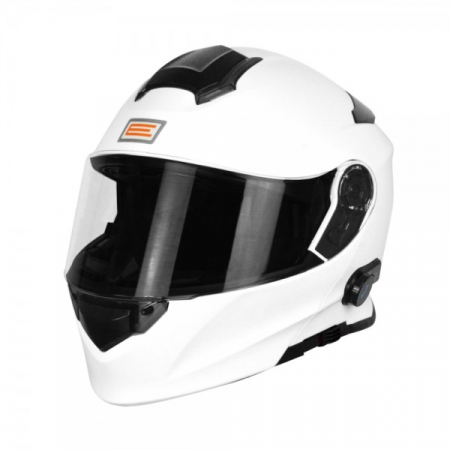 Echipamente - Casca moto rabatabila, Origine DELTA SOLID, sistem bluetooth integrat, culoare alb lucios, marime M