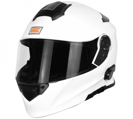Casti - Casca moto rabatabila, Origine DELTA SOLID, sistem bluetooth integrat, culoare alb lucios, marime XL