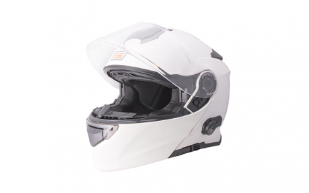 Casca moto rabatabila, Origine DELTA SOLID, sistem bluetooth integrat, culoare alb lucios, marime XL [5]