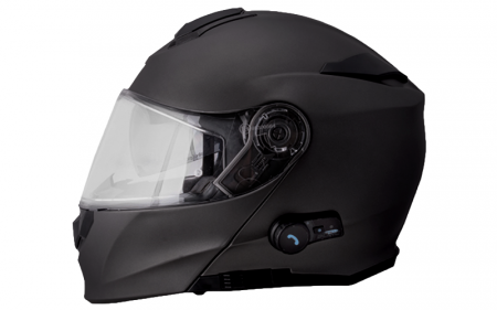 Casti - Casca moto rabatabila, Origine DELTA SOLID, sistem bluetooth integrat, culoare negru mat, marime L
