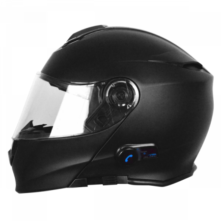 Casca moto rabatabila, Origine DELTA SOLID, sistem bluetooth integrat, culoare negru mat, marime S [1]