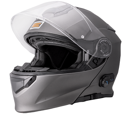 Casca moto rabatabila, Origine DELTA SOLID, sistem bluetooth integrat, culoare titanium mat, marime L [1]