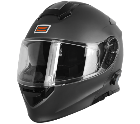 Casti - Casca moto rabatabila, Origine DELTA SOLID, sistem bluetooth integrat, culoare titanium mat, marime XL