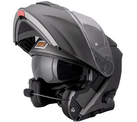 Casca moto rabatabila, Origine DELTA SOLID, sistem bluetooth integrat, culoare titanium mat, marime L [2]