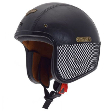 Casca moto semi-integrala Awina TN-8658, marime M, culoare negru [1]