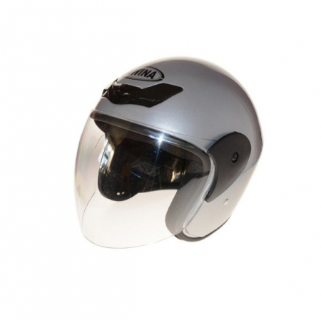 Casti - Casca moto semi-integrala Awina TN-8661, culoare argintiu, marime 2XL 64 cm