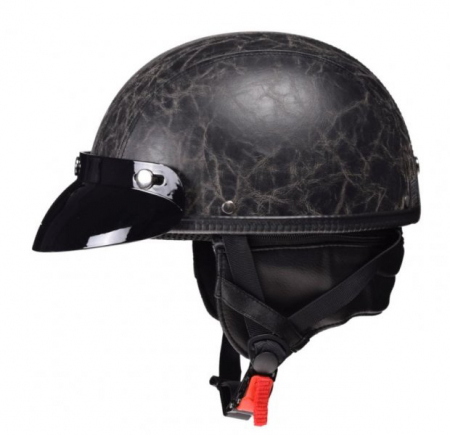 Casca moto semi-integrala Awina TN-8689, marime L, culoare negru cu dungi [1]