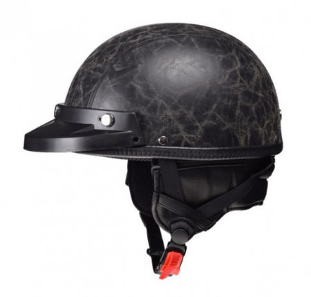 Casti - Casca moto semi-integrala Awina TN-8689, marime L, culoare negru cu dungi