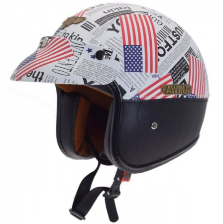 Casti - Casca moto semi-integrala Awina USA, marime L