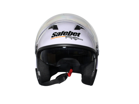 Casca moto semi-integrala cu ochelari pentru adulti, Safebet HF-223, culoare alb, marime S [2]