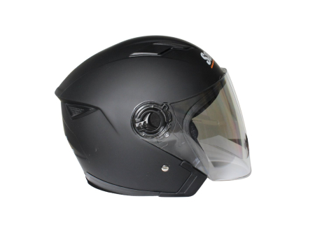 Casca moto semi-integrala cu ochelari pentru adulti, Safebet HF-223, culoare negru, marime XL [3]