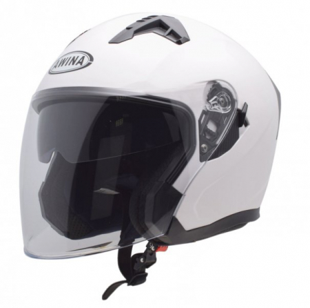 Casti - Casca moto semi-integrala Jk528, culoare alb, marime L