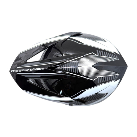 Casca motocross/atv copii XTR 125, culoare negru/alb, marime YL, 55-56cm [4]
