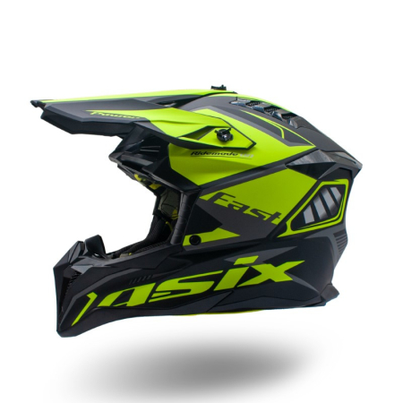 Casca motocross/atv Asix 189, culoare negru/verde, marime L [1]