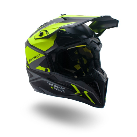 Casca motocross/atv Asix 189, culoare negru/verde, marime M [3]