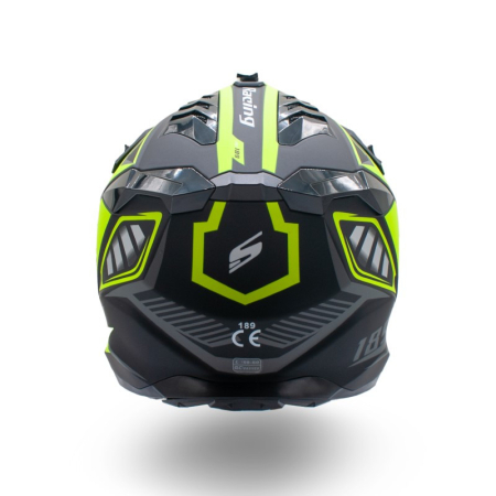 Casca motocross/atv Asix 189, culoare negru/verde, marime M [5]